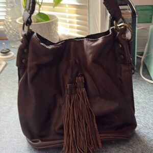 Patricia Nash bucket style purse, approximately 9 x 10